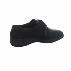 Fischer Damen Hausschuhe Slipper Margot Hausschuh Gemütlich Puschen Synthetikkombination Animal Print Hausschuhe - Schwarz -Schuhladen 22744024 06