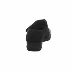 Fischer Damen Hausschuhe Slipper Margot Hausschuh Gemütlich Puschen Synthetikkombination Animal Print Hausschuhe - Schwarz -Schuhladen 22744024 07