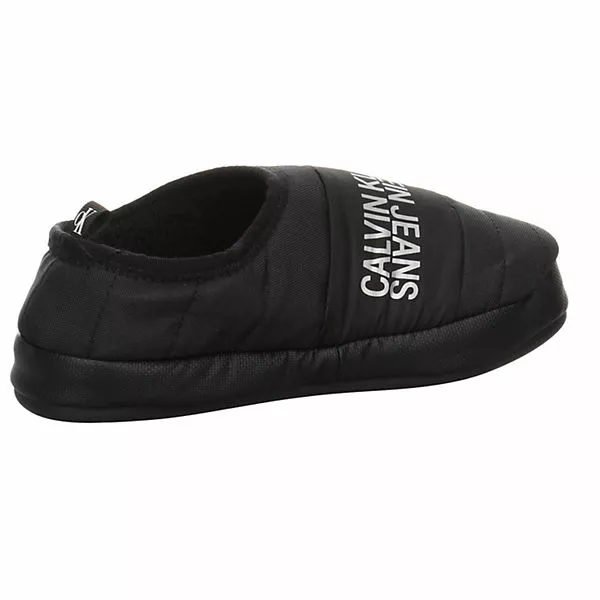 Calvin Klein Damen Hausschuhe Slipper Home Slipper Gemütlich Puschen Synthetikkombination Uni Hausschuhe - Schwarz 9 Calvin Klein Damen Hausschuhe Slipper Home Slipper Gemütlich Puschen Synthetikkombination Uni Hausschuhe - Schwarz – Bild 7
