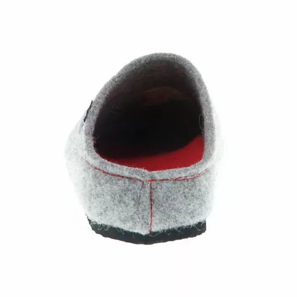 Tofee Damen Hausschuhe Pantoffeln Pantoletten Naturwollfilz (Viel Glück) Grau - Grau 4 Tofee Damen Hausschuhe Pantoffeln Pantoletten Naturwollfilz (Viel Glück) Grau - Grau – Bild 2