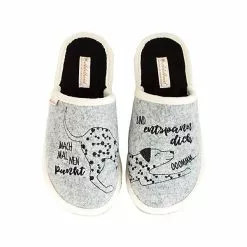 Schuhladen 26 Adelheid Entspann Dich Filzpantoffel - Grau