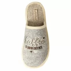 Adelheid Erst Mal Kaffee Filzpantoffel - Grau -Schuhladen 24513439 05