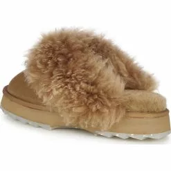 EMU Australia Jolie Sharky Curly Lammfell-Hausschuhe - Braun -Schuhladen 24690305 05