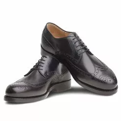 László BUDAPEST Johannes Rahmengenähter Full-Brogue Derby Handgefertigt In Eigener Manufaktur - Schwarz -Schuhladen 25683488 02