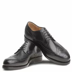 László BUDAPEST Johannes Rahmengenähter Full-Brogue Derby Handgefertigt In Eigener Manufaktur - Schwarz -Schuhladen 25683488 08