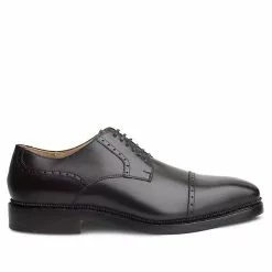 László BUDAPEST Alessio Zwiegenähter Quarter-Brogue Derby Handgefertigt In Eigener Manufaktur - Schwarz 17 László BUDAPEST Alessio Zwiegenähter Quarter-Brogue Derby Handgefertigt In Eigener Manufaktur - Schwarz -Schuhladen 25683492 03