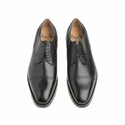 László BUDAPEST Alessio Zwiegenähter Quarter-Brogue Derby Handgefertigt In Eigener Manufaktur - Schwarz 20 László BUDAPEST Alessio Zwiegenähter Quarter-Brogue Derby Handgefertigt In Eigener Manufaktur - Schwarz -Schuhladen 25683492 06