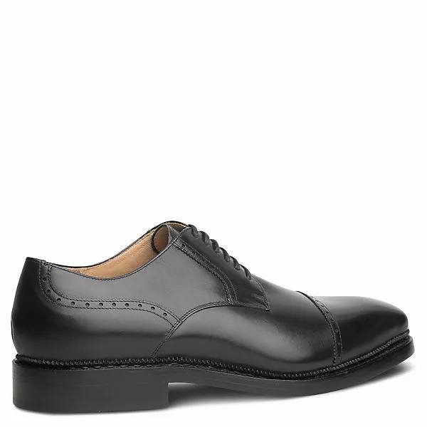 László BUDAPEST Alessio Zwiegenähter Quarter-Brogue Derby Handgefertigt In Eigener Manufaktur - Schwarz 12 László BUDAPEST Alessio Zwiegenähter Quarter-Brogue Derby Handgefertigt In Eigener Manufaktur - Schwarz – Bild 10