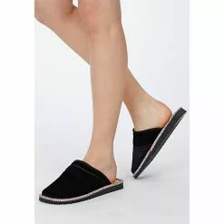 CINNEA® SAMT Zimt-Hausschuhe Hausschuhe - Schwarz -Schuhladen 25978497 06