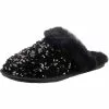 Ugg W Scuffette Ii Chunky Sequin Lammfell-Hausschuhe - Schwarz -Schuhladen 26293300 01