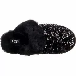 Ugg W Scuffette Ii Chunky Sequin Lammfell-Hausschuhe - Schwarz -Schuhladen 26293300 06