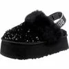Ugg W Funkette Chunky Sequin Pantoffeln - Schwarz -Schuhladen 26293361 01