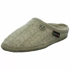 Haflinger Herzerl Pantoffeln - Beige