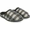 Haflinger Plaid Pantoffeln - Schwarz/weiß