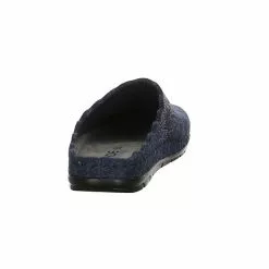 Rohde Damen Hausschuhe Slipper Hausschuh Gemütlich Puschen Textil Uni Hausschuhe - Dunkelblau -Schuhladen 27003993 04