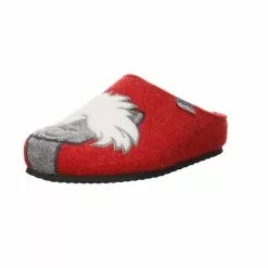 Ara Damen Hausschuhe Slipper Cosy-W Hausschuh Gemütlich Puschen Textil Uni Hausschuhe - Rot