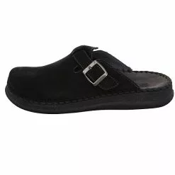 Rohde Herren Hausschuhe Slipper Hausschuh Gemütlich Puschen Nubukleder Uni Hausschuhe - Schwarz -Schuhladen 27115430 02