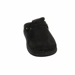 Rohde Herren Hausschuhe Slipper Hausschuh Gemütlich Puschen Nubukleder Uni Hausschuhe - Schwarz -Schuhladen 27115430 03