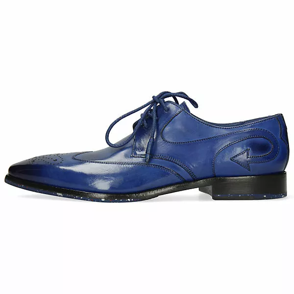 Melvin & Hamilton Elvis 63 Derby Schuhe Business-Schnürschuhe - Blau 4 Melvin & Hamilton Elvis 63 Derby Schuhe Business-Schnürschuhe - Blau – Bild 2