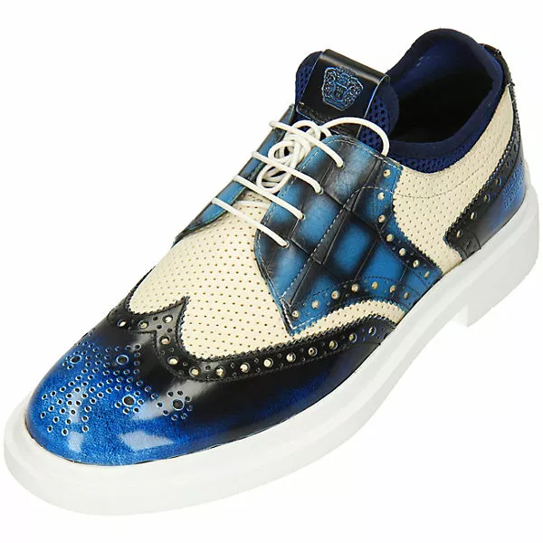 Melvin & Hamilton Ron 2 Derby Schuhe Business-Schnürschuhe - Blau 7 Melvin & Hamilton Ron 2 Derby Schuhe Business-Schnürschuhe - Blau – Bild 5