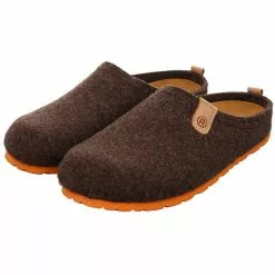 Rohde Herren Hausschuhe Slipper Hausschuh Gemütlich Puschen Textil Uni Hausschuhe - Dunkelbraun -Schuhladen 27354827 10