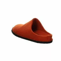 Haflinger Herren Hausschuhe Slipper Hausschuh Gemütlich Puschen Textil Uni Hausschuhe - Orange -Schuhladen 27384268 07