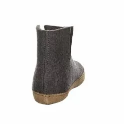 Haflinger Herren Hausschuhe Slipper Hausschuh Gemütlich Puschen Textil Uni Hausschuhe - Anthrazit -Schuhladen 27399991 04