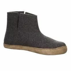 Haflinger Herren Hausschuhe Slipper Hausschuh Gemütlich Puschen Textil Uni Hausschuhe - Anthrazit -Schuhladen 27399991 06