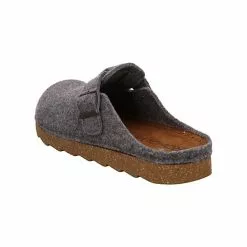 Rohde Herren Hausschuhe Slipper Hausschuh Gemütlich Puschen Textil Uni Hausschuhe - Grau -Schuhladen 27681745 03