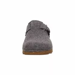 Rohde Herren Hausschuhe Slipper Hausschuh Gemütlich Puschen Textil Uni Hausschuhe - Grau -Schuhladen 27681745 07