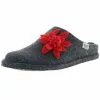Tofee Damen Hausschuhe Pantoffeln Pantoletten Slipper Naturwollfilz (Edelweiß) Anthrazit - Anthrazit -Schuhladen 27714079 01