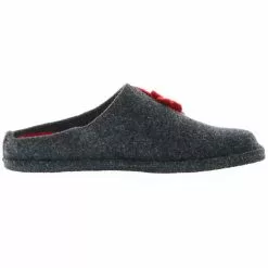 Tofee Damen Hausschuhe Pantoffeln Pantoletten Slipper Naturwollfilz (Edelweiß) Anthrazit - Anthrazit -Schuhladen 27714079 06