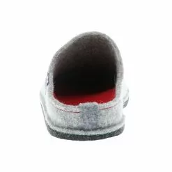 Tofee Damen Hausschuhe Pantoffeln Pantoletten Slipper Naturwollfilz Glitzer (Herz) Grau - Grau -Schuhladen 27714087 02