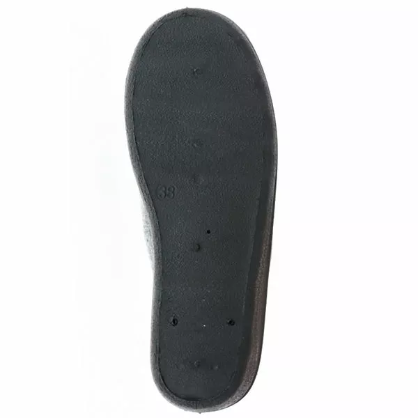 Comfort Damen Hausschuhe Pantoletten Slipper Schurwolle Katze Grau - Grau 5 Comfort Damen Hausschuhe Pantoletten Slipper Schurwolle Katze Grau - Grau – Bild 3