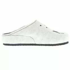 Tofee Damen Hausschuhe Pantoffeln Pantoletten Slipper Naturwollfilz Glitzer (Hirsch) Weiß - Weiß -Schuhladen 27776312 06