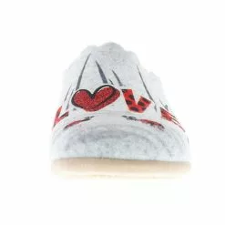 Cosero Damen Hausschuhe Pantoletten Pantoffeln Marienkäfer Love Grau/rot/mehrfarbig - Grau 12 Cosero Damen Hausschuhe Pantoletten Pantoffeln Marienkäfer Love Grau/rot/mehrfarbig - Grau -Schuhladen 28478905 04