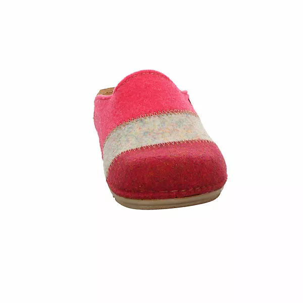 Fischer Damen Hausschuhe Slipper Sarah Hausschuh Gemütlich Puschen Textil Gestreift Hausschuhe - Pink 5 Fischer Damen Hausschuhe Slipper Sarah Hausschuh Gemütlich Puschen Textil Gestreift Hausschuhe - Pink – Bild 3