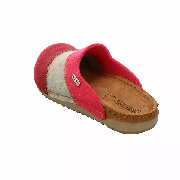 Fischer Damen Hausschuhe Slipper Sarah Hausschuh Gemütlich Puschen Textil Gestreift Hausschuhe - Pink 9 Fischer Damen Hausschuhe Slipper Sarah Hausschuh Gemütlich Puschen Textil Gestreift Hausschuhe - Pink – Bild 7