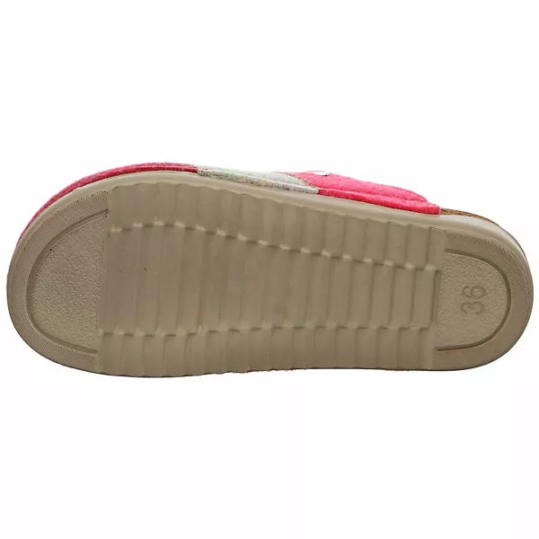 Fischer Damen Hausschuhe Slipper Sarah Hausschuh Gemütlich Puschen Textil Gestreift Hausschuhe - Pink 11 Fischer Damen Hausschuhe Slipper Sarah Hausschuh Gemütlich Puschen Textil Gestreift Hausschuhe - Pink – Bild 9