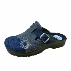 Fly Flot Herren Filz Pantoffel 882254 - Blau -Schuhladen 28713078 03