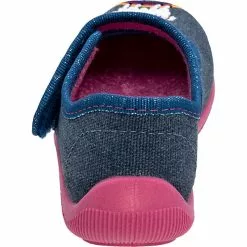 Fischer-Markenschuh Baby Hausschuhe MELLY Für Mädchen - Blau-kombi -Schuhladen 28898784 04