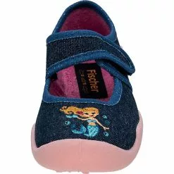 Fischer-Markenschuh Baby Hausschuhe BLANKA Für Mädchen - Blue Denim -Schuhladen 28898797 02