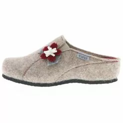 Tofee Damen Hausschuhe Pantoffeln Pantoletten Slipper Naturwollfilz Blume Beige - Beige -Schuhladen 29140471 05