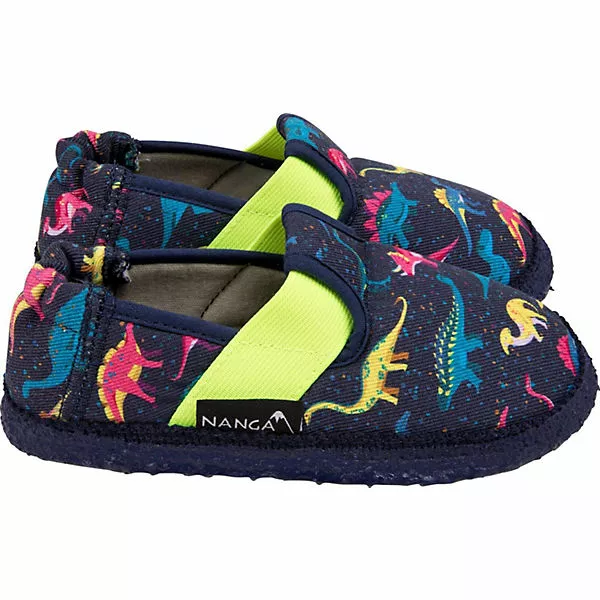 Nanga Baby Hausschuhe Für Jungen, Dinosaurier - Blau-kombi 4 Nanga Baby Hausschuhe Für Jungen, Dinosaurier - Blau-kombi – Bild 2