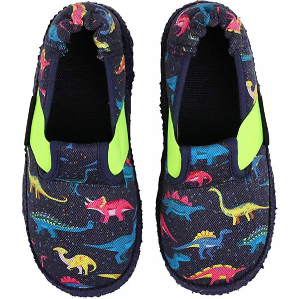 Nanga Baby Hausschuhe Für Jungen, Dinosaurier - Blau-kombi 5 Nanga Baby Hausschuhe Für Jungen, Dinosaurier - Blau-kombi – Bild 3