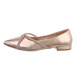 Ital-Design Klassische Ballerinas , Blockabsatz, Strass
