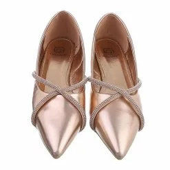 Ital-Design Klassische Ballerinas , Blockabsatz, Strass -Schuhladen 29348210 04