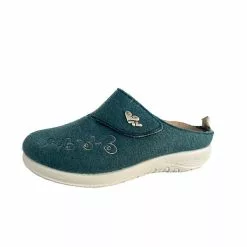 Fly Flot Damen Pantoffel 864101 - Grün -Schuhladen 29418833 05