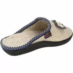 Filsko Doren - Filzpantoffeln Damen - Biegsam - Wärmend - Abriebfest- Ohne Verschluss - Mit Blume - Beige -Schuhladen 29627311 04