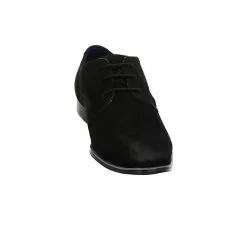 Bugatti Herren Businessschuhe Morino I Schnürschuh Schnürhalbschuhe Büro Elegant Glattleder Uni Business-Schnürschuhe - Schwarz -Schuhladen 29755106 03